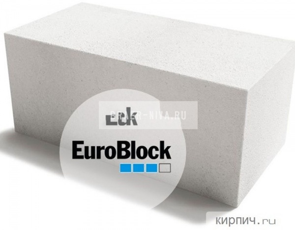 Блок газобетонный Д400 600х300х300 Euroblock