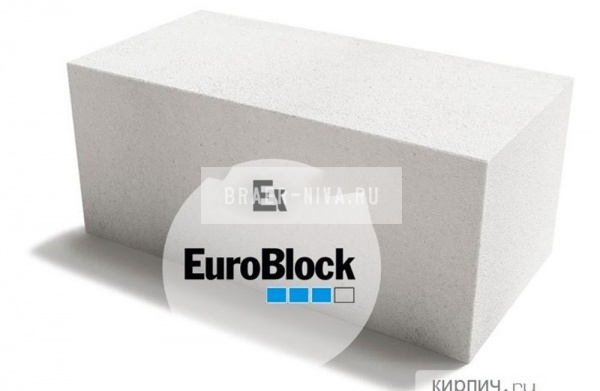 Блок газосиликатный Д600 600х400х100 Euroblock