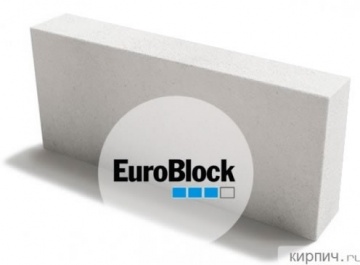 Блок газосиликатный Д500 600х400х75 Euroblock