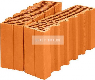 Блок керамический Porotherm 38 1/2 поризованный 10,67 НФ