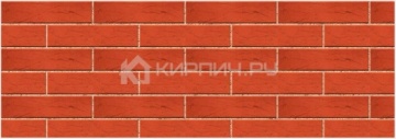 Кирпич облицовочный красный евро рустик М-150 Керма