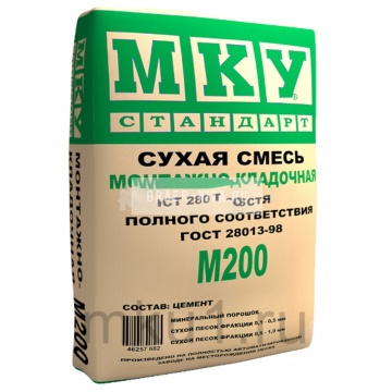 Монтажно-кладочная смесь МКУ М-200 40 кг