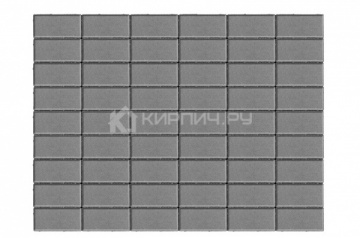 Тротуарная плитка Прямоугольник 240х120х60 серый