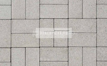 Тротуарная плитка Steingot Брусчатка 600x300х80 белый