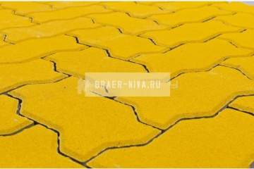 Тротуарная плитка Волна 240х135х60 жёлтый