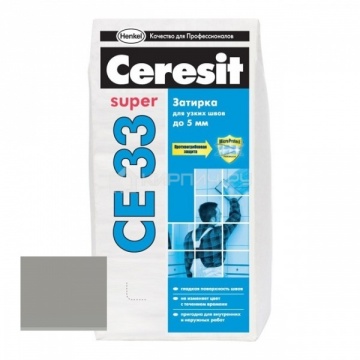 Затирка для узких швов Ceresit CE33 Super №07 серая 2 кг
