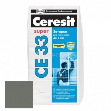 Затирка для узких швов Ceresit CE33 Super №13 антрацит 2 кг