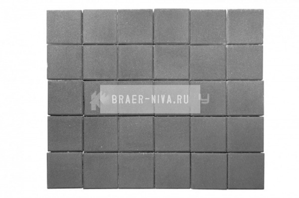 Тротуарная плитка Браер Лувр 200х200х60 серый